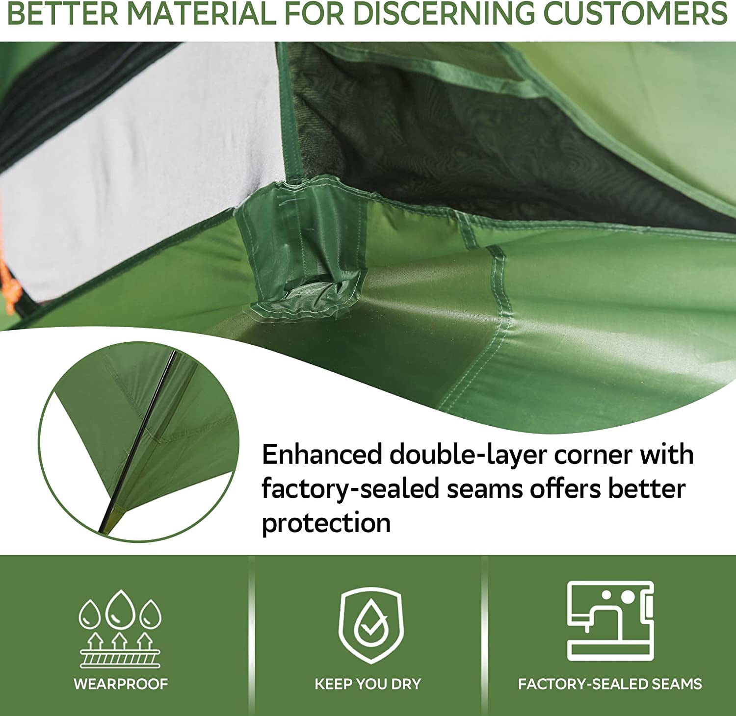 Polaris Lightweight Backpacking Tent - 2/3/4 Person Ultralight Waterproof Camping Tent, 3 Season Large Size Easy Setup Tent for Family, Outdoor, Hiking and Mountaineering