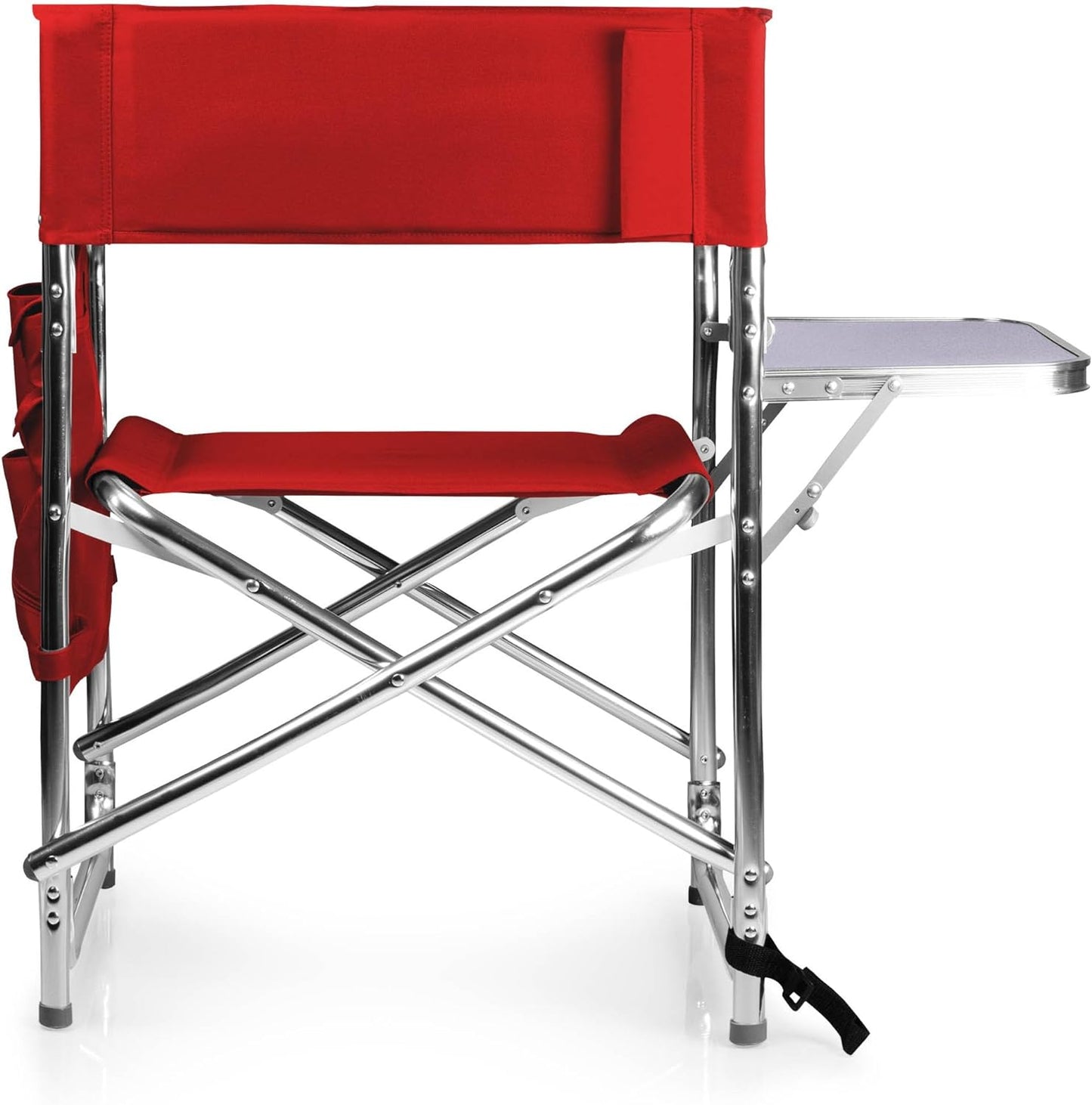 ONIVA - a  Brand - Sports Chair with Side Table, Beach Chair, Camp Chair for Adults, (Red)