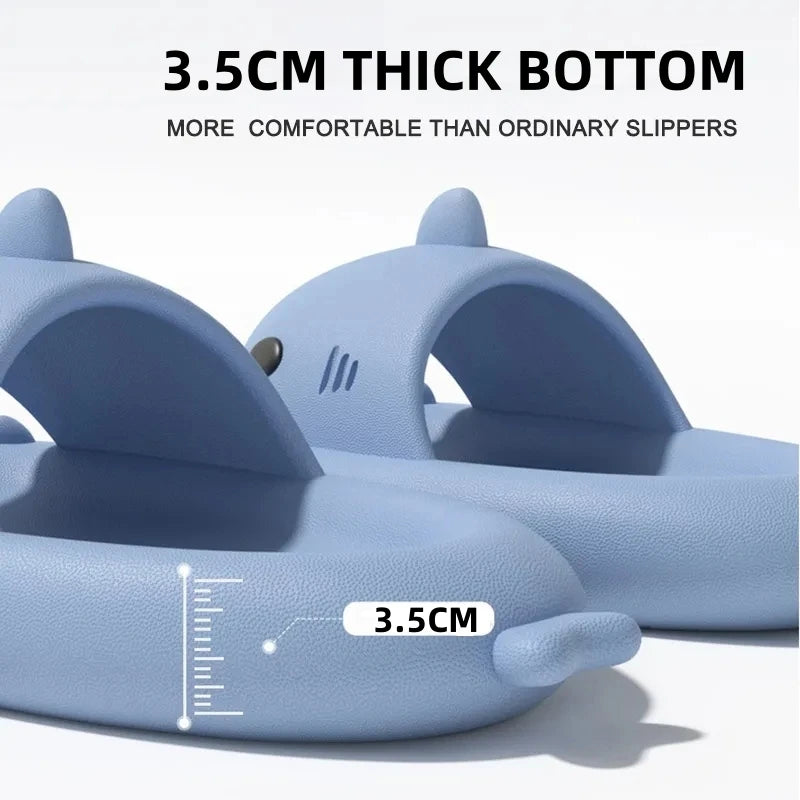 2024 Shark Slides Women Men Summer Shark Slippers Home EVA Bathroom Casual Sandals Outdoor Cool Couple Beach Flip Flops